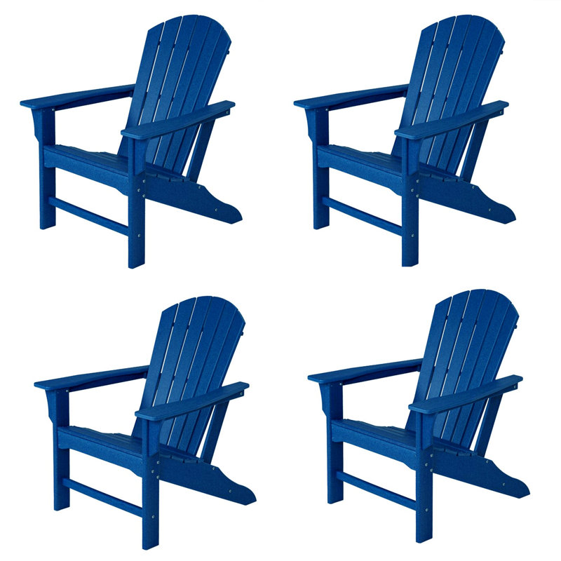 Rosecliff Heights AllWeatherPoly/Resin Adirondack Chair (Set Of4